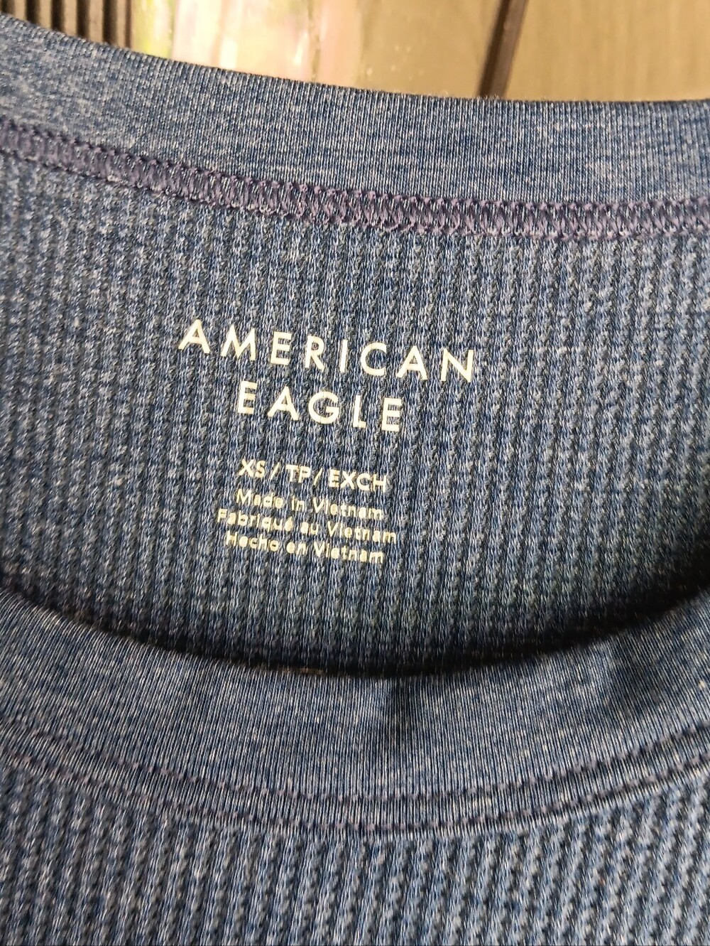 LOT OF 2 American Eagle Outfitters Blue Baby Tees Size XS - Picture 4 of 8
